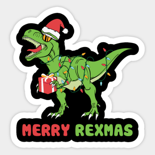 Merry Rexmas Sticker